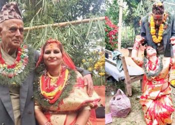 ८४ वर्षको उमेरमा भट्टराईले कसे लगनगाँठो