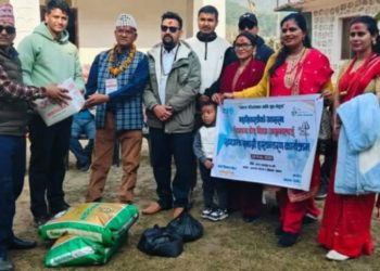 अछाम जेसीजद्धारा खाद्यान्न सहयोग