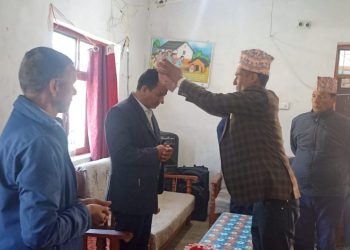 कमलबजारको हाकिममा शाही हाजिर पालिकाद्धारा स्वागत