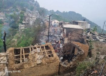 जयगढ बजार आगलागी :७ करोड बढी क्षति
