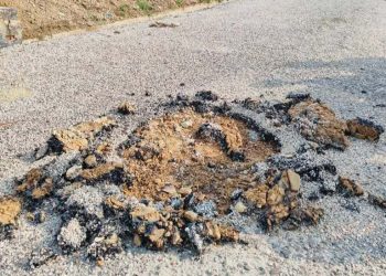 अछाममा सडक कालोपत्रका नाममा गम्भिर लापरबाही
