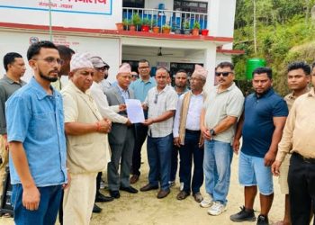 अछाम सुनाचादी व्यावसायी संघद्धारा : प्र.जि.अ.लाई ज्ञापनपत्र